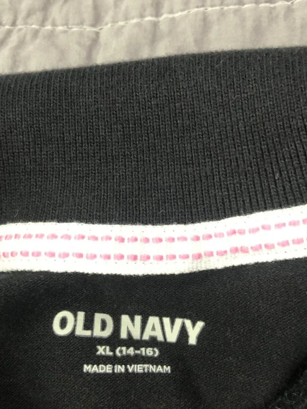 4/$15 Old Navy Polo Shirt Girl XL 14-16 Black Classic School Preppy